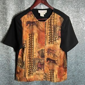 Vintage Simon Chang africains blouses